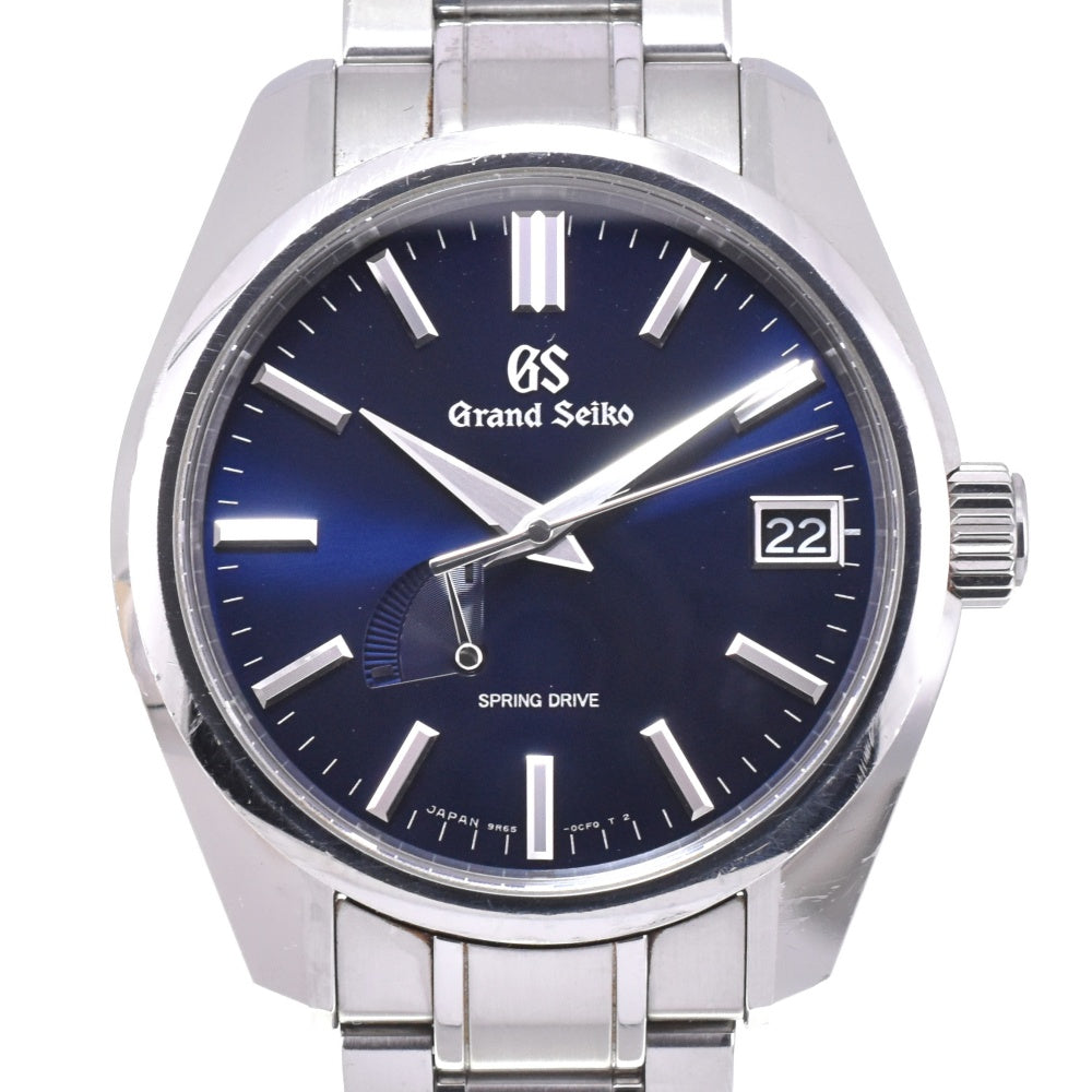 SEIKO Grand Seiko Master Shop Limited SBGA375 Power reserve date Midnight blue Dial Spring drive Men's
 Watch N#143324