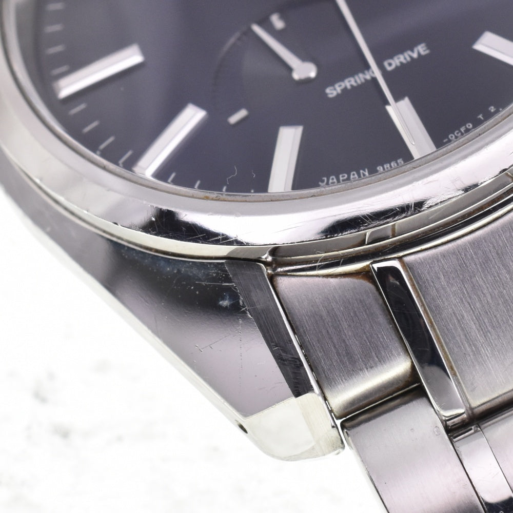 SEIKO Grand Seiko Master Shop Limited SBGA375 Power reserve date Midnight blue Dial Spring drive Men's
 Watch N#143324