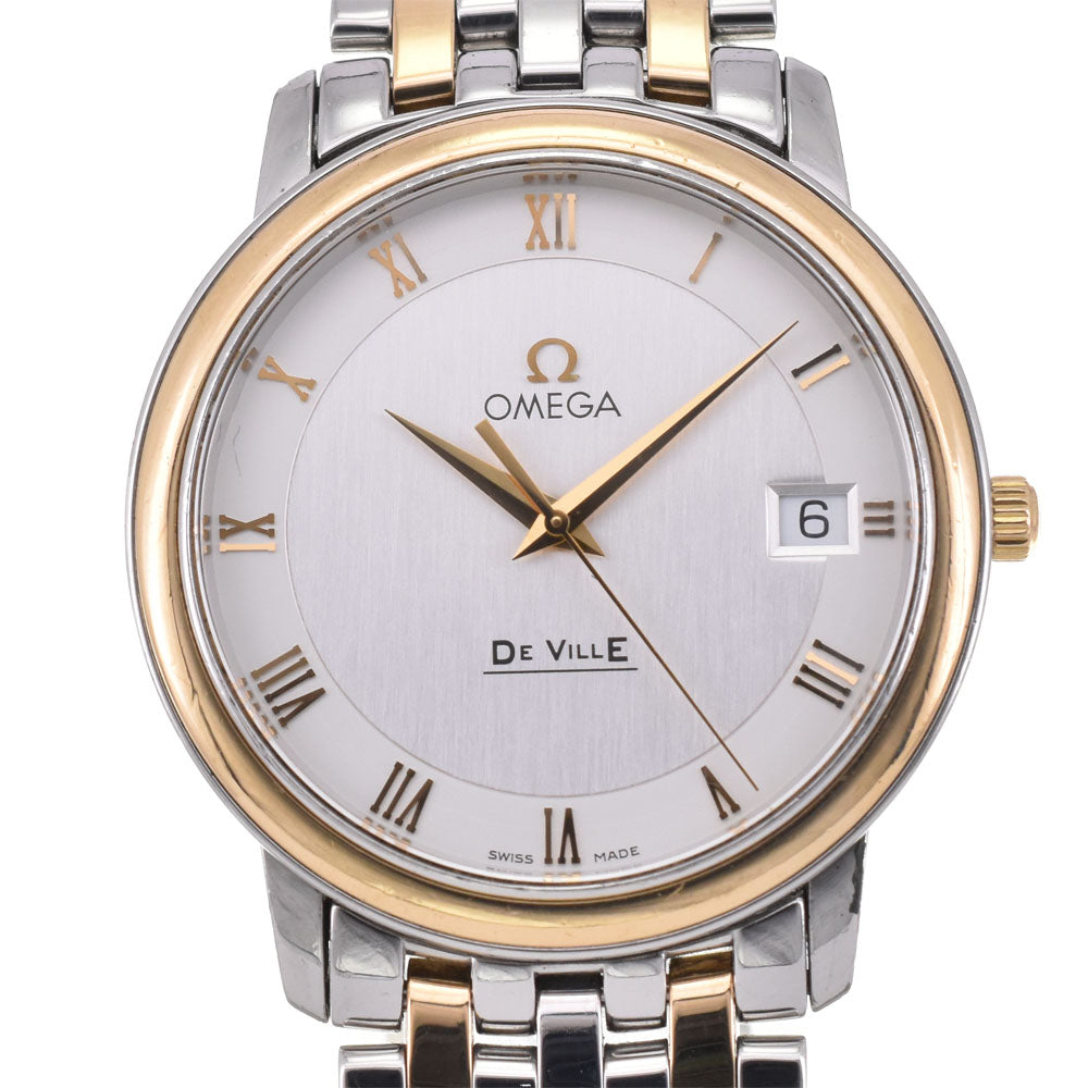 OMEGA De Ville Prestige Date 4310.32 Stainless Steel/YG Silver Dial Quartz Men's
 Watch P#143330