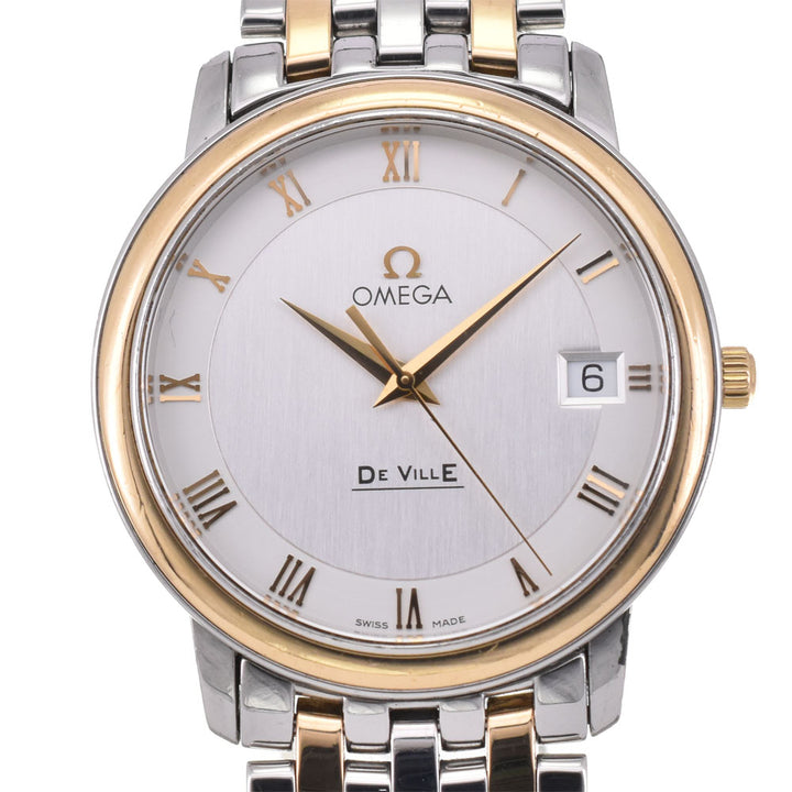 OMEGA De Ville Prestige Date 4310.32 Stainless Steel/YG Silver Dial Quartz Men's
 Watch P#143330