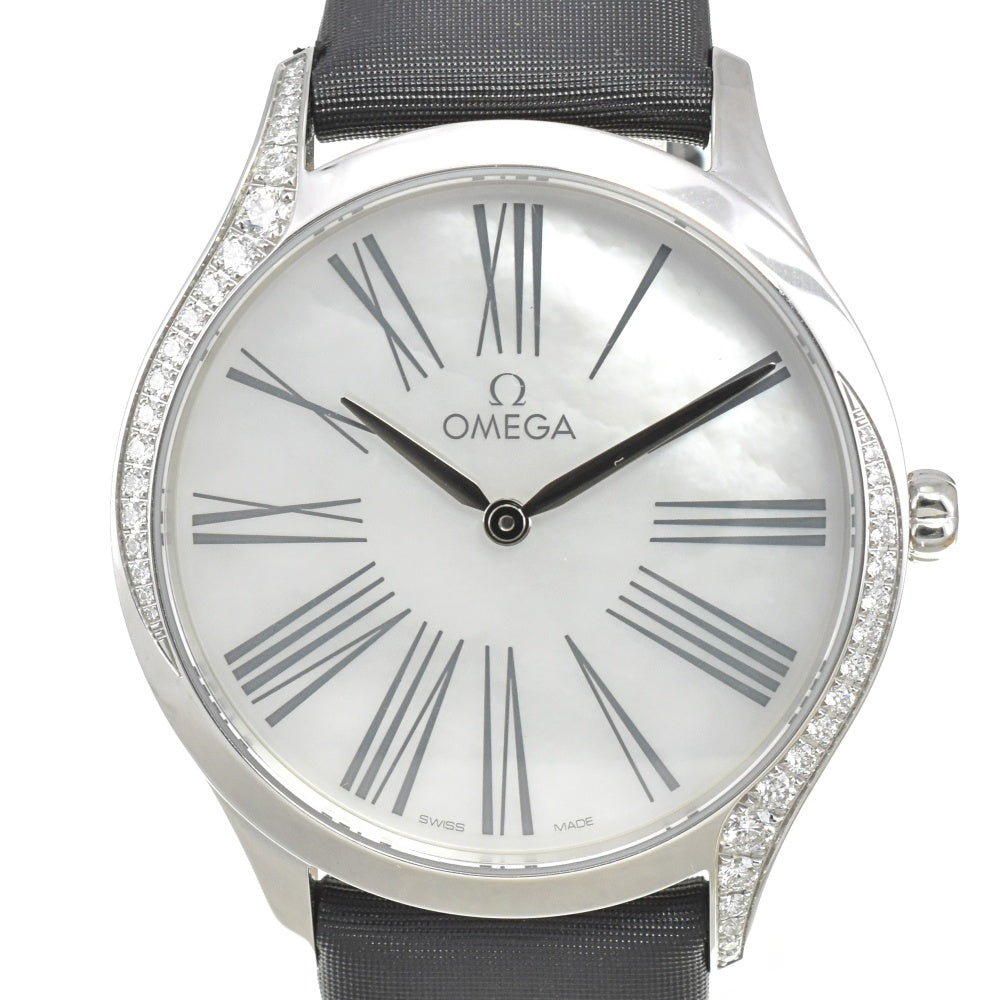 OMEGA De Ville Tresor 428.17.36.60.05.001 Diamond Bezel&Crown White shell Dial Quartz Ladies
 Watch O#143331