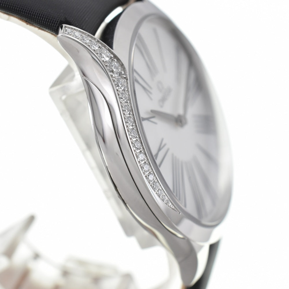 OMEGA De Ville Tresor 428.17.36.60.05.001 Diamond Bezel&Crown White shell Dial Quartz Ladies
 Watch O#143331