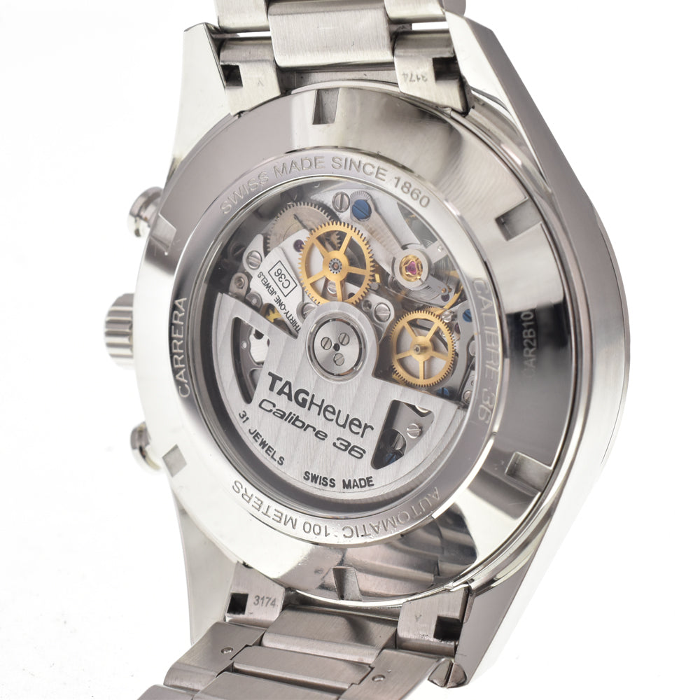 TAG HEUER Carrera Caliber 36 CAR2B10 Black Grey Dial Automatic Men's
 Watch C#143335