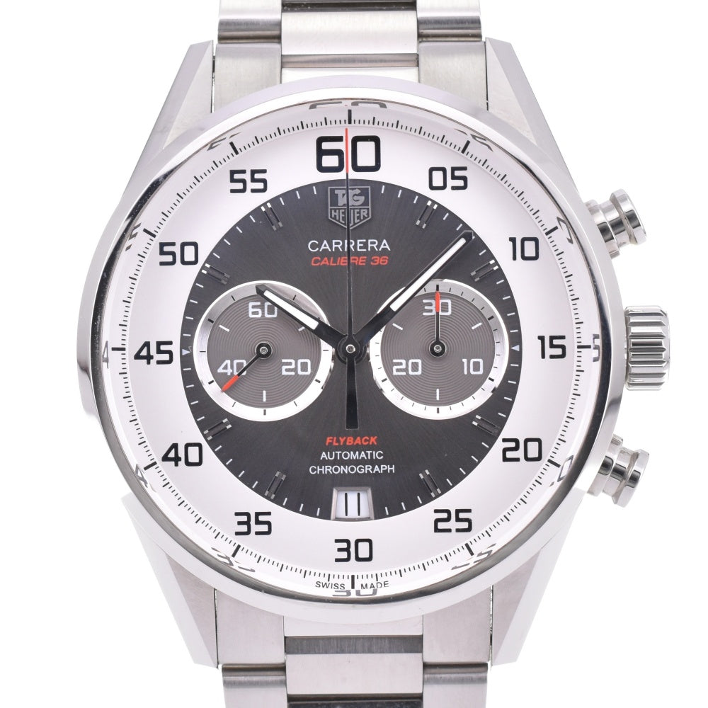 with paper TAG HEUER Carrera Caliber 36 CAR2B11.BA0799 Flyback Chronograph Date Gray / Silver Dial Automatic Men's
 Watch N#143336