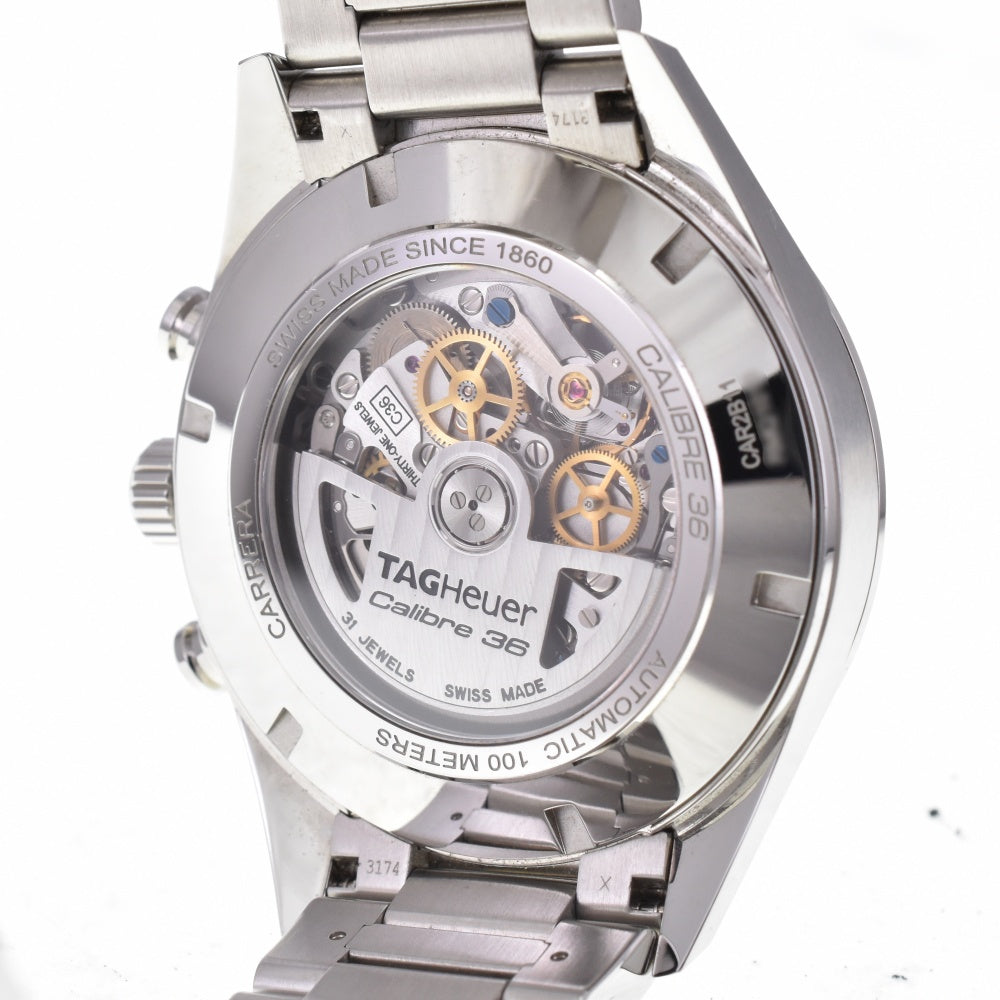 with paper TAG HEUER Carrera Caliber 36 CAR2B11.BA0799 Flyback Chronograph Date Gray / Silver Dial Automatic Men's
 Watch N#143336