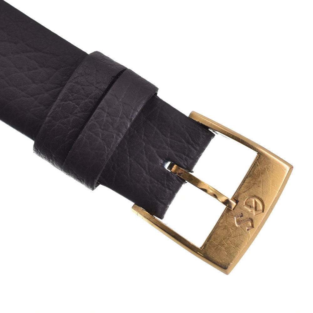 SEIKO 56GS Grand Seiko 5645-7005 vintage K18YG Leather Date HI-BEAT Cal.5645A Silver Dial Automatic Men's
 Watch A#143337