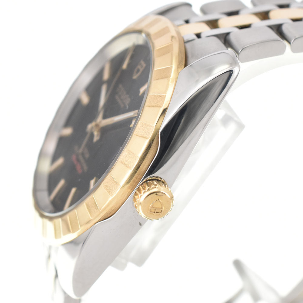 TUDOR Classic Date 21013-0003 Stainless Steel/YG black Dial Automatic Men's
 Watch E#143339