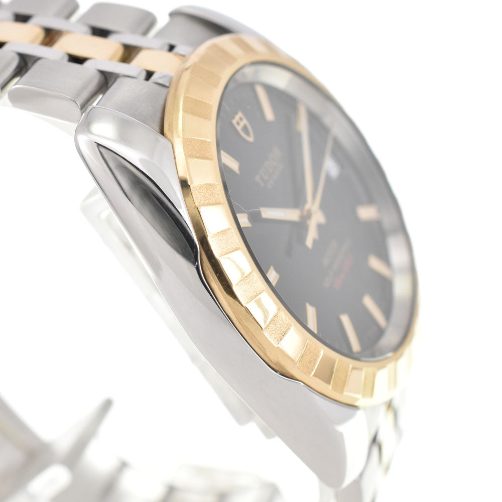 TUDOR Classic Date 21013-0003 Stainless Steel/YG black Dial Automatic Men's
 Watch E#143339
