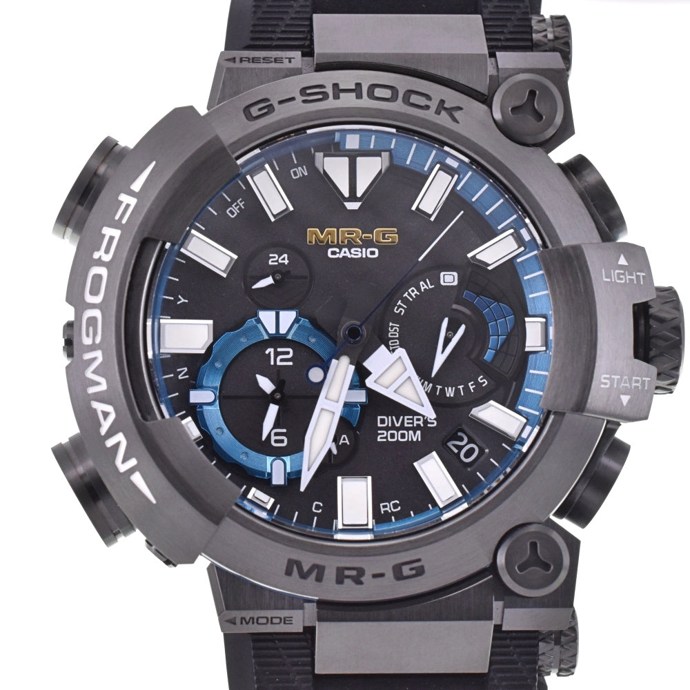 with paper CASIO G-SHOCK MR-G Frogman MRG-BF1000R-1AJR black Dial Radio Sync Solar Men's
 Watch N#143341