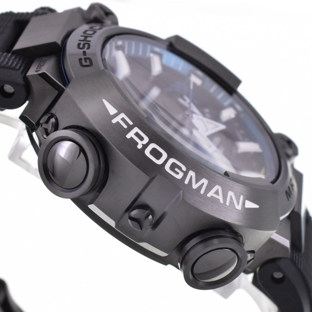 with paper CASIO G-SHOCK MR-G Frogman MRG-BF1000R-1AJR black Dial Radio Sync Solar Men's
 Watch N#143341