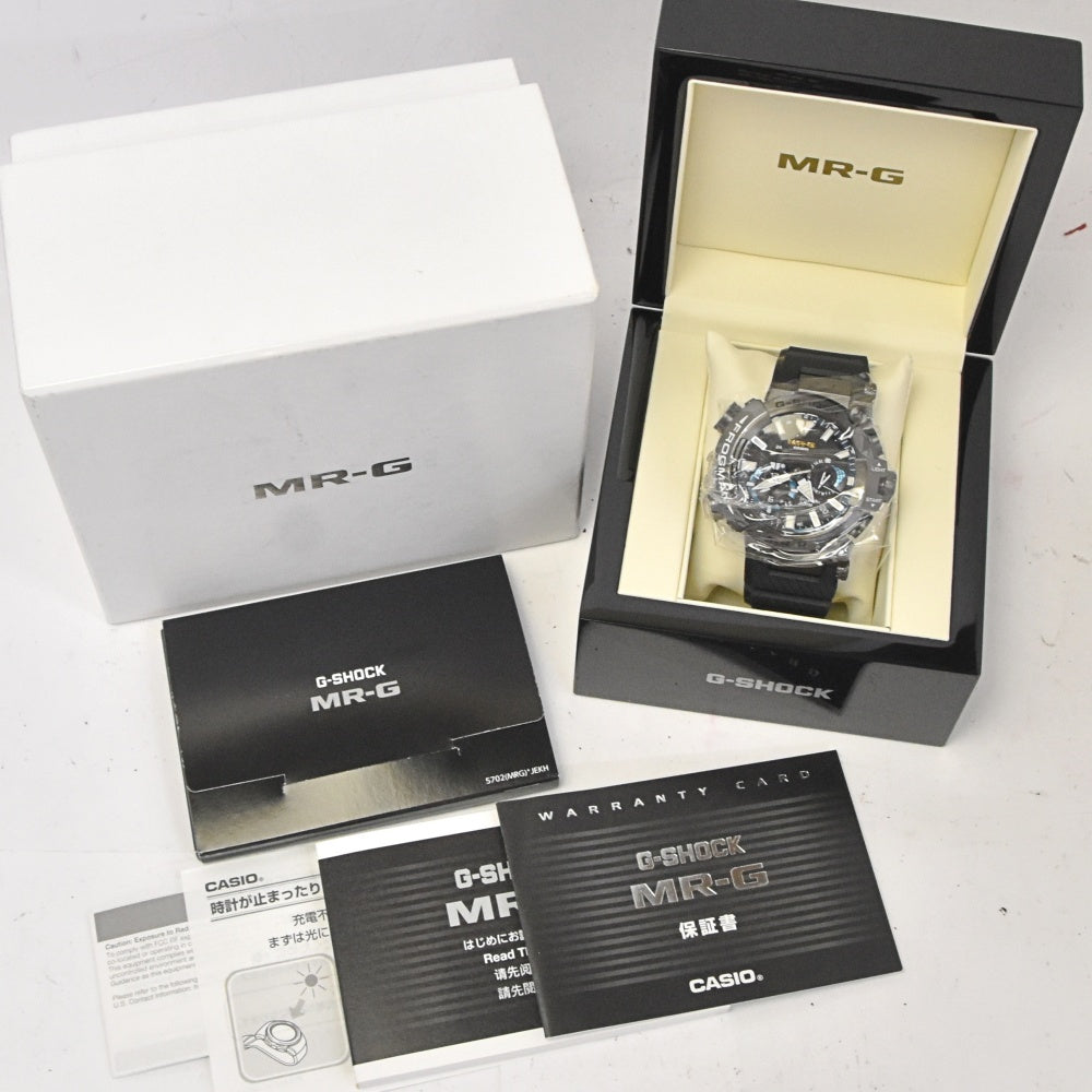with paper CASIO G-SHOCK MR-G Frogman MRG-BF1000R-1AJR black Dial Radio Sync Solar Men's
 Watch N#143341