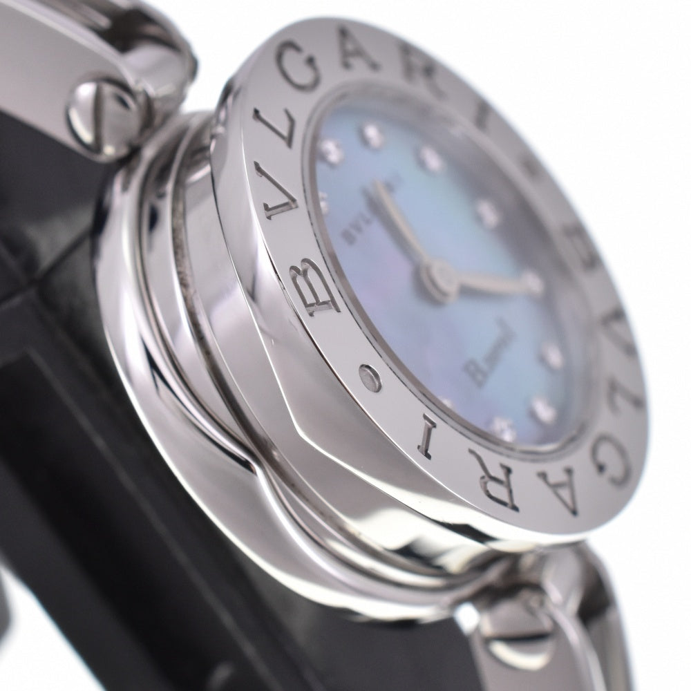 BVLGARI B.zero1 BZ22S 12P diamond Blue shell Dial Quartz Ladies
 Watch N#143342