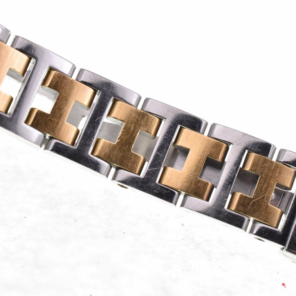 HERMES Clipper Date CL4.220 Stainless Steel/Gold Plated D Buckle cream Dial Quartz Ladies
 Watch O#143346