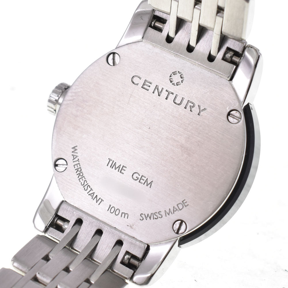 CENTURY Time gem 6P diamond White shell Dial Quartz Ladies
 Watch A#143347