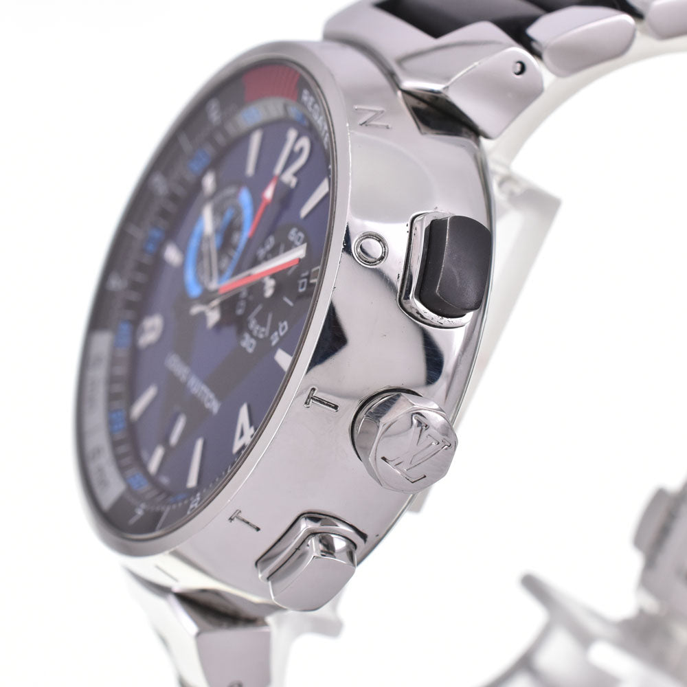 LOUIS VUITTON Tambour Regatta Q102D Chronograph Date Alarm blue Dial Quartz Men's
 Watch P#143349