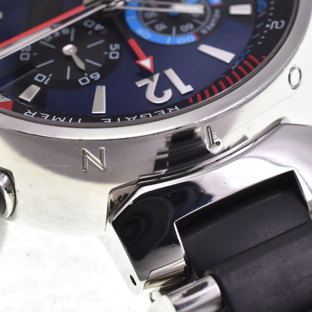 LOUIS VUITTON Tambour Regatta Q102D Chronograph Date Alarm blue Dial Quartz Men's
 Watch P#143349