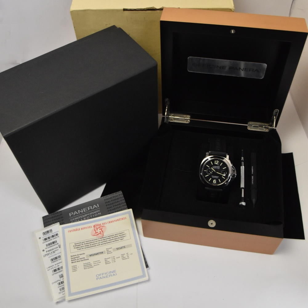PANERAI Luminor Marina PAM00104 Small second date black Dial Automatic Men's
 Watch N#143350