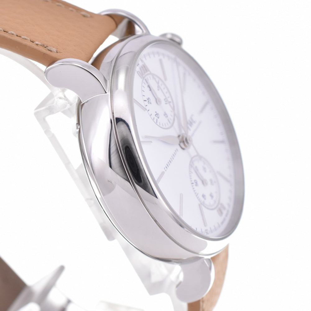 with paper IWC SCHAFFHAUSEN Portofino Chronograph 39 IW391502 Cal.69355 white Dial Automatic Men's
 Watch N#143351