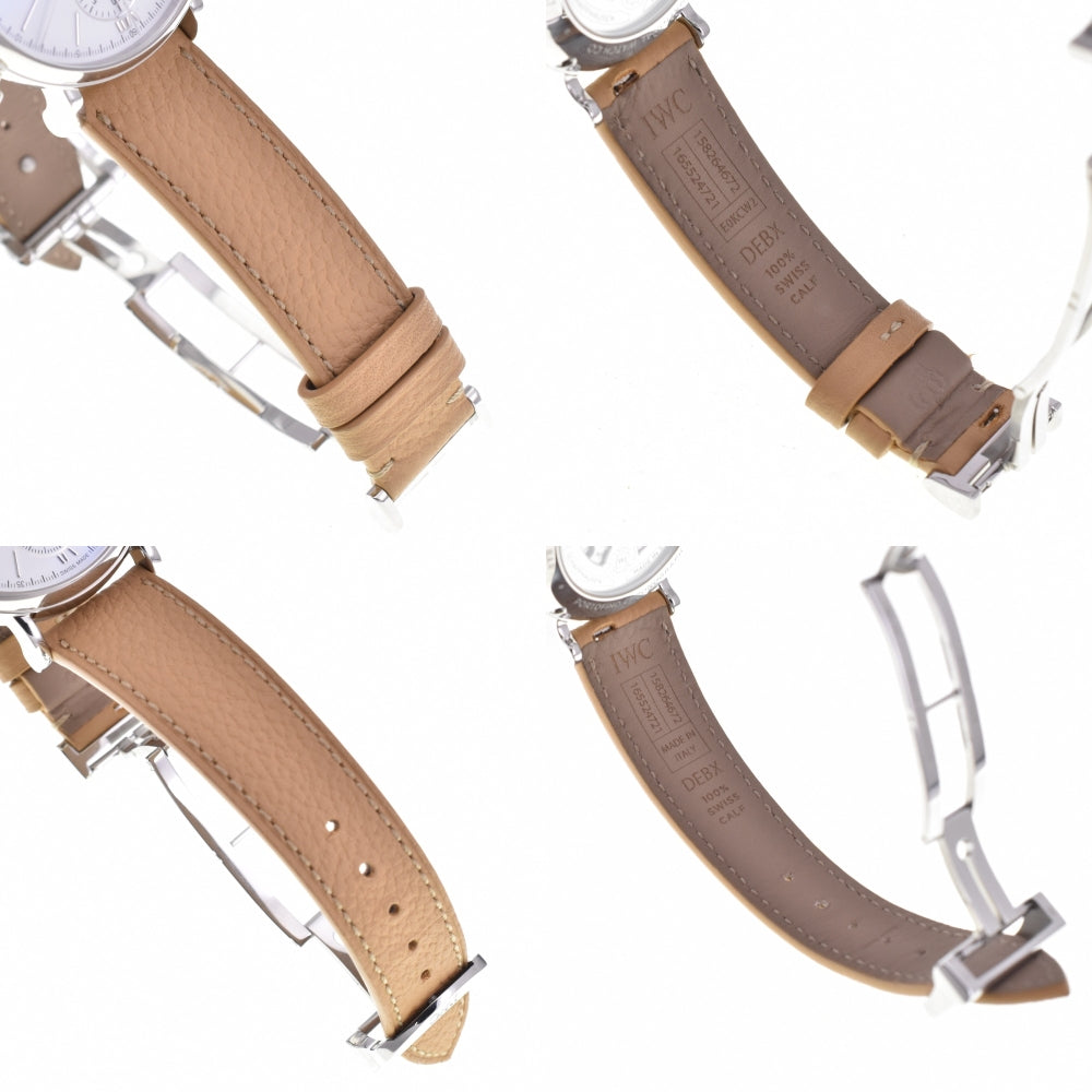 with paper IWC SCHAFFHAUSEN Portofino Chronograph 39 IW391502 Cal.69355 white Dial Automatic Men's
 Watch N#143351