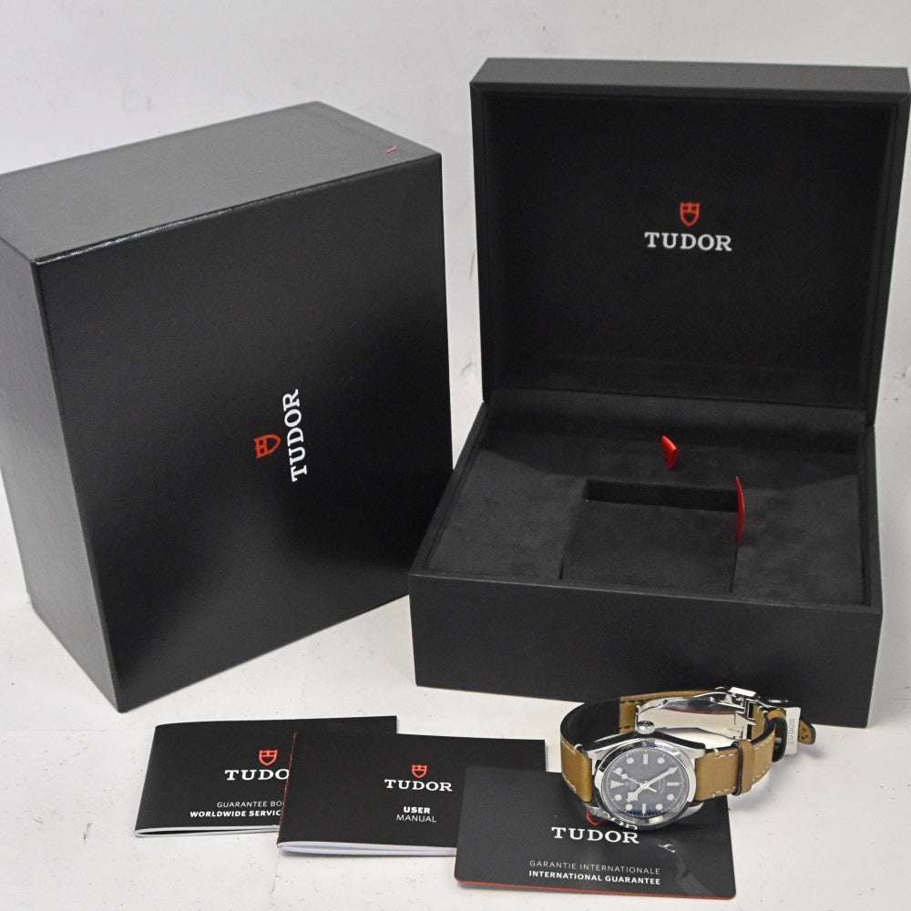 with paper TUDOR Heritage Black Bay 32 79580 blue Dial Automatic Unisex
 Watch N#143353