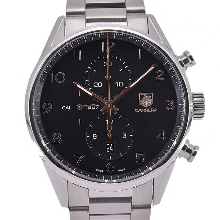 TAG HEUER Carrera Caliber 1887 CAR2014 Chronograph Date black Dial Automatic Men's
 Watch O#143355