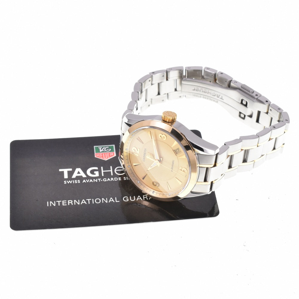 with paper TAG HEUER Carrera WV2251 Stainless Steel/YG gold Dial Automatic Men's
 Watch N#143356