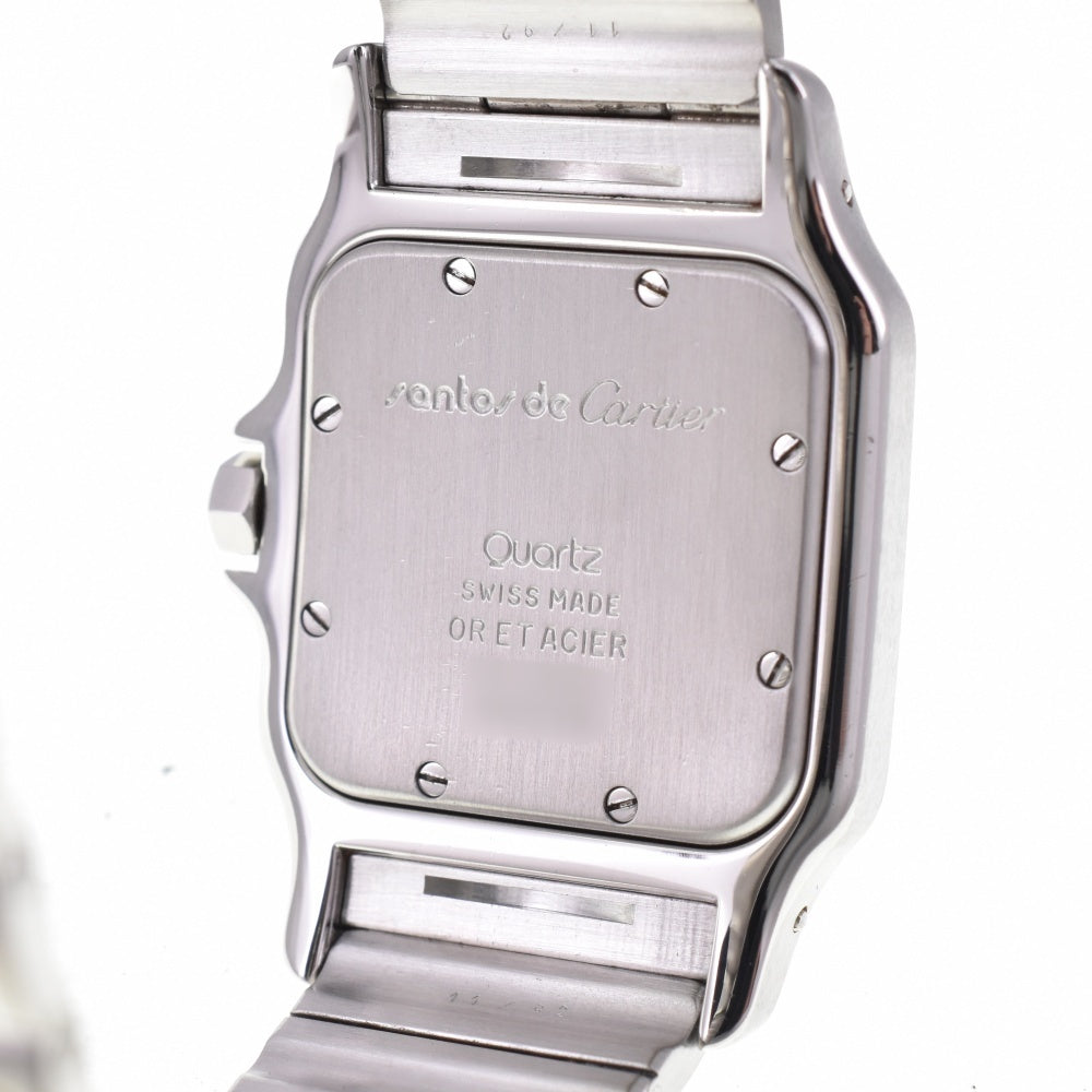 with paper CARTIER Santosgalbe LM W20011C4 Stainless Steel/K18YG beige Dial Quartz Men's
 Watch O#143359