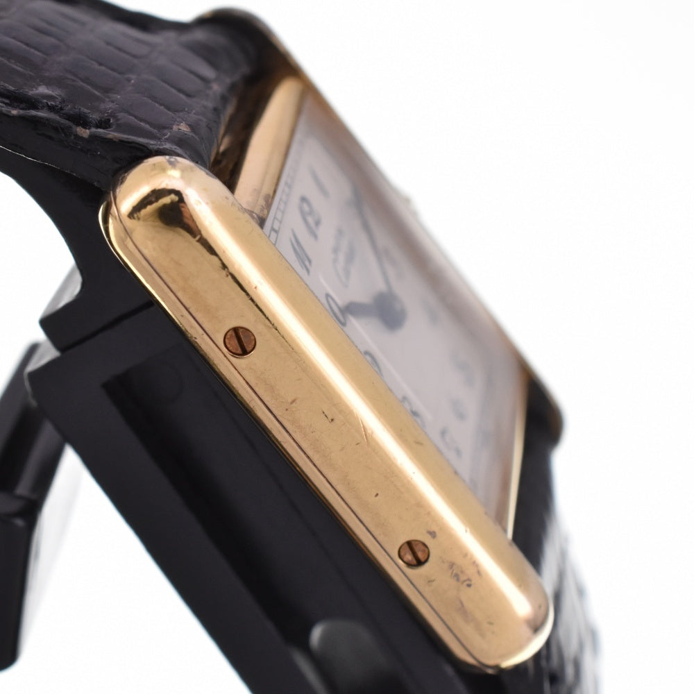 CARTIER Must tank Vermeille 5057001 SV925 (Gold Plated) / Leather Silver Dial Quartz Ladies
 Watch M#143364