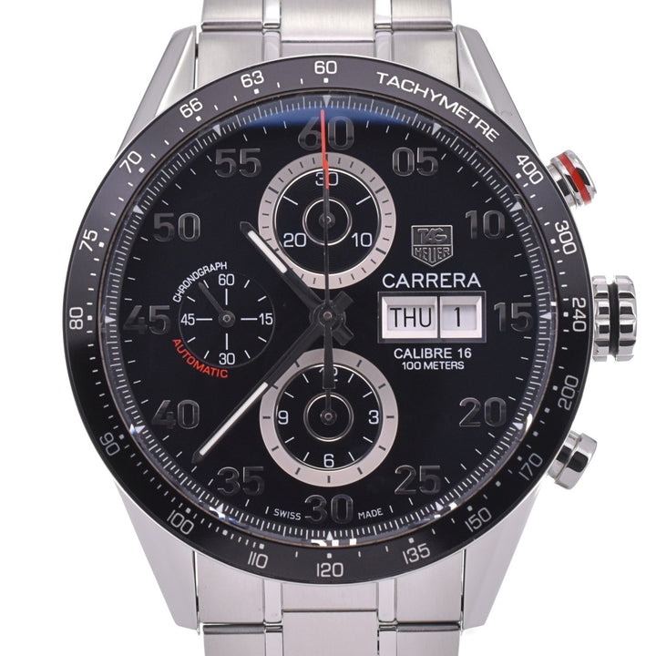 with paper TAG HEUER Carrera CV2A10.BA0796 Chronograph day date black Dial Automatic Men's
 Watch N#143366