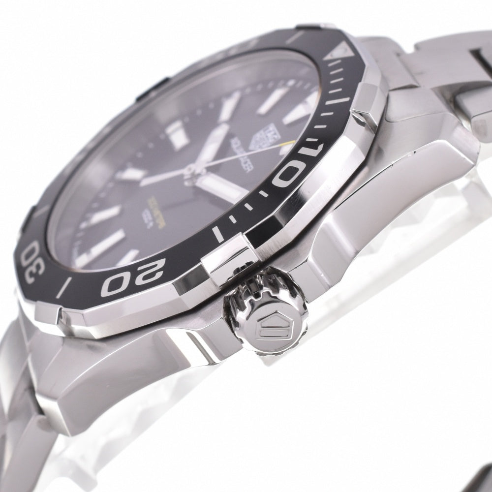with paper TAG HEUER Aqua racer WAY111A 300m date black Dial Quartz Men's
 Watch N#143367