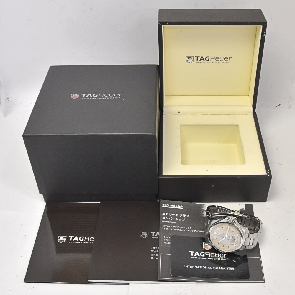 with paper TAG HEUER Grand Carrera WAV511B.BA0900 Caliber 6 Date Silver Dial Automatic Men's
 Watch N#143368