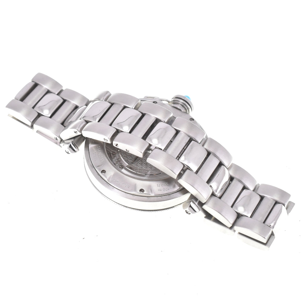 CARTIER Pasha 38 grid W31040H3 Date Silver Dial Automatic Men's
 Watch O#143374