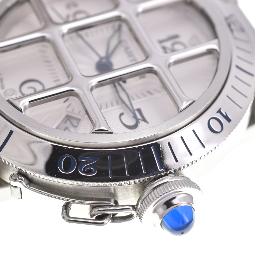 CARTIER Pasha 38 grid W31040H3 Date Silver Dial Automatic Men's
 Watch O#143374