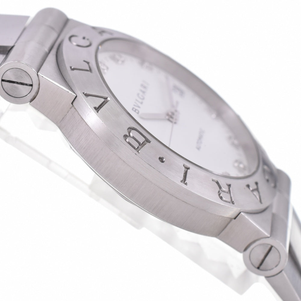 with paper BVLGARI Diagono Sports LCV35S 11P Diamond Date white Dial Automatic Men's
 Watch N#143375