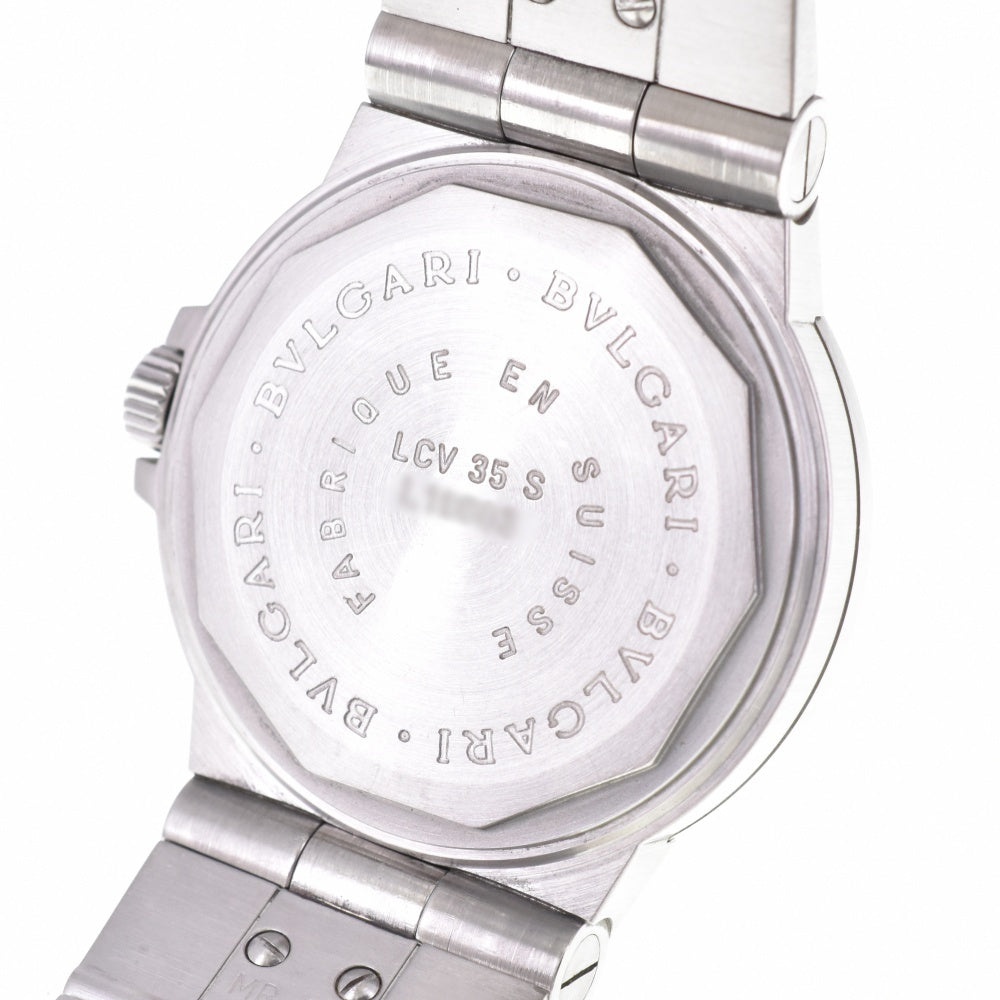 with paper BVLGARI Diagono Sports LCV35S 11P Diamond Date white Dial Automatic Men's
 Watch N#143375