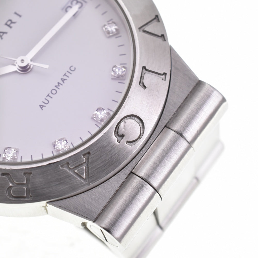 with paper BVLGARI Diagono Sports LCV35S 11P Diamond Date white Dial Automatic Men's
 Watch N#143375