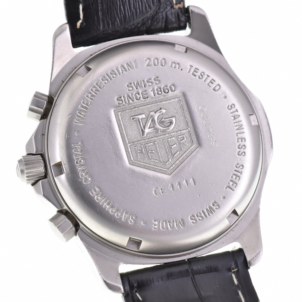 TAG HEUER 2000 Series Professional CE1111 Chronograph Date gray Dial Quartz Men's
 Watch N#143377