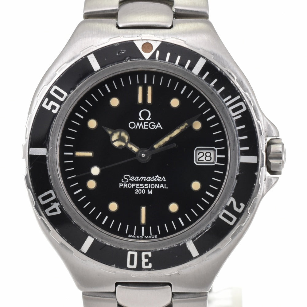 OMEGA Seamaster Professional 200m 396.1062 Date black Dial Quartz Men's
 Watch O#143378