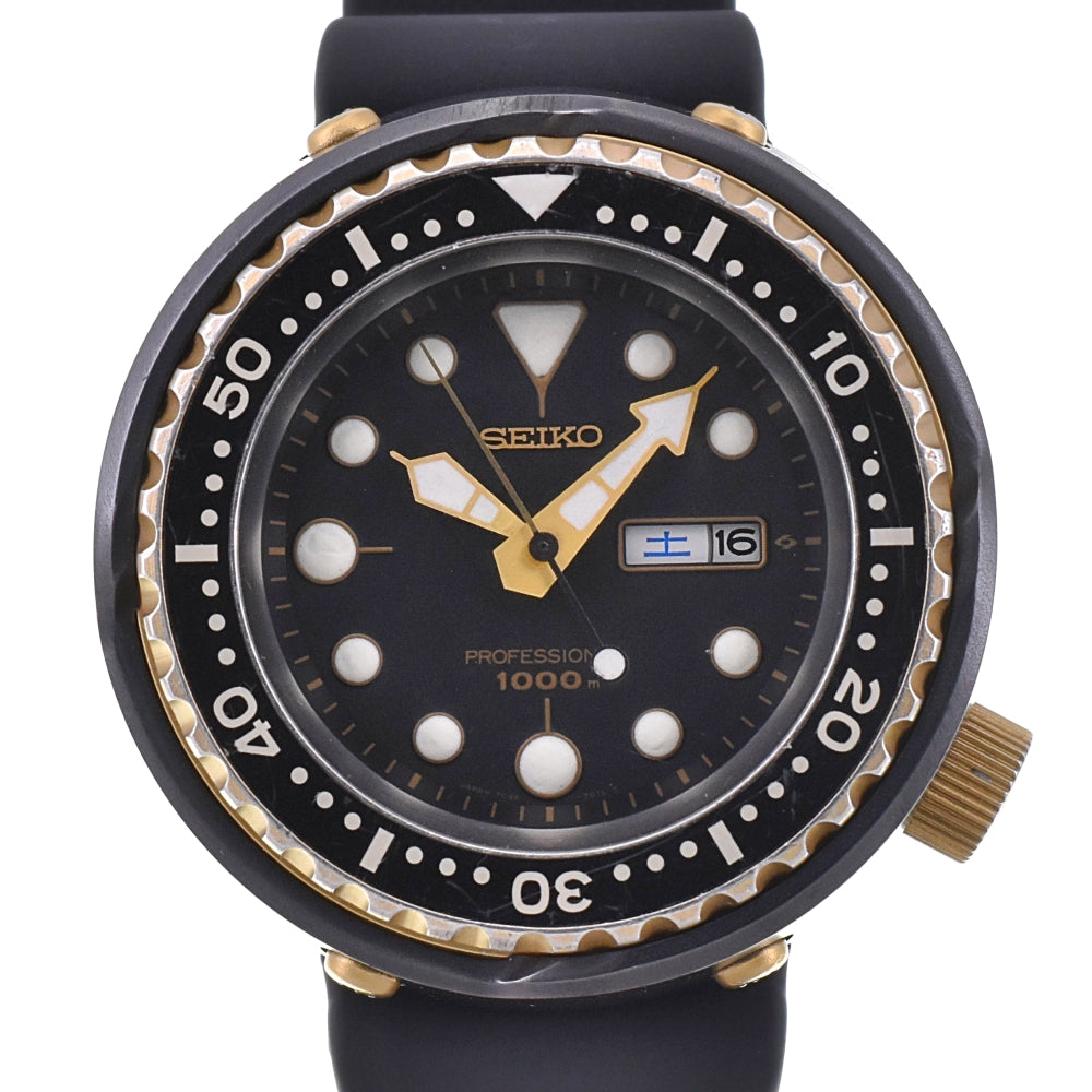 SEIKO Professional diver 1000m SSBS018 Ceramic/Titanium Case black Dial Quartz Men's
 Watch M#143379