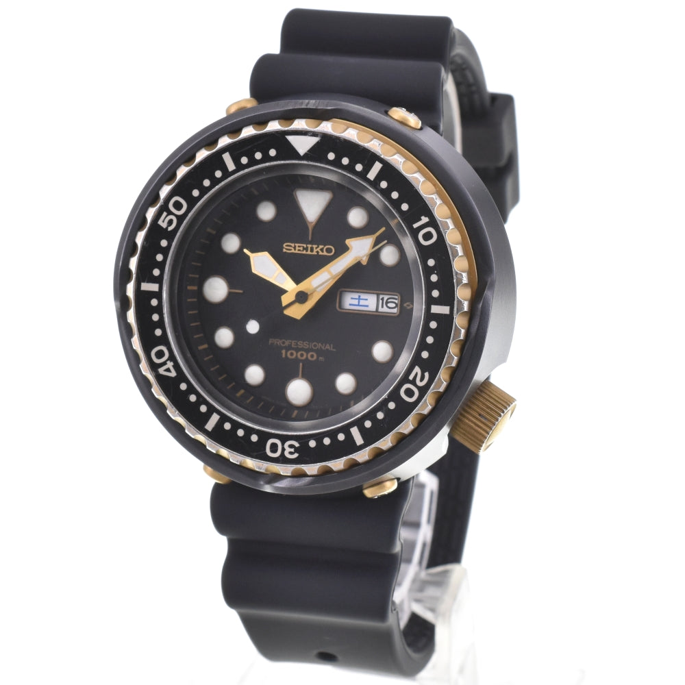 SEIKO Professional diver 1000m SSBS018 Ceramic/Titanium Case black Dial Quartz Men's
 Watch M#143379