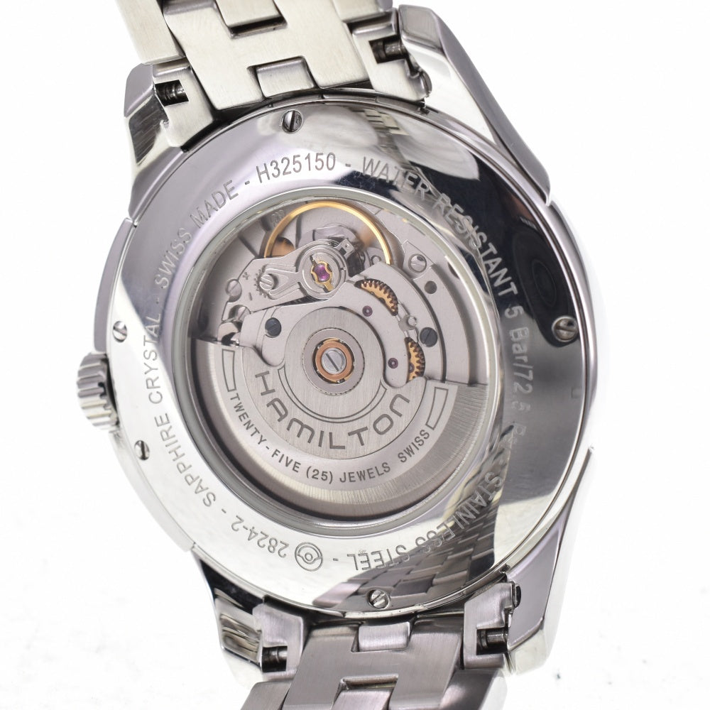 with paper HAMILTON Jazzmaster Viewmatic H325150 see-through back black Dial Automatic Men's
 Watch N#143382