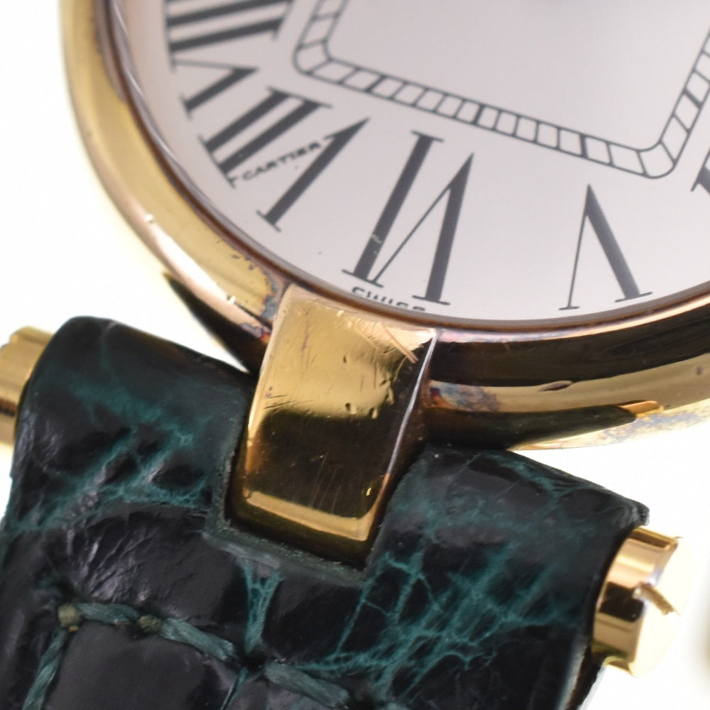 with paper CARTIER Vermeille W1005354 SV925 (Gold Plated) / Leather Silver Dial Quartz Ladies
 Watch M#143386