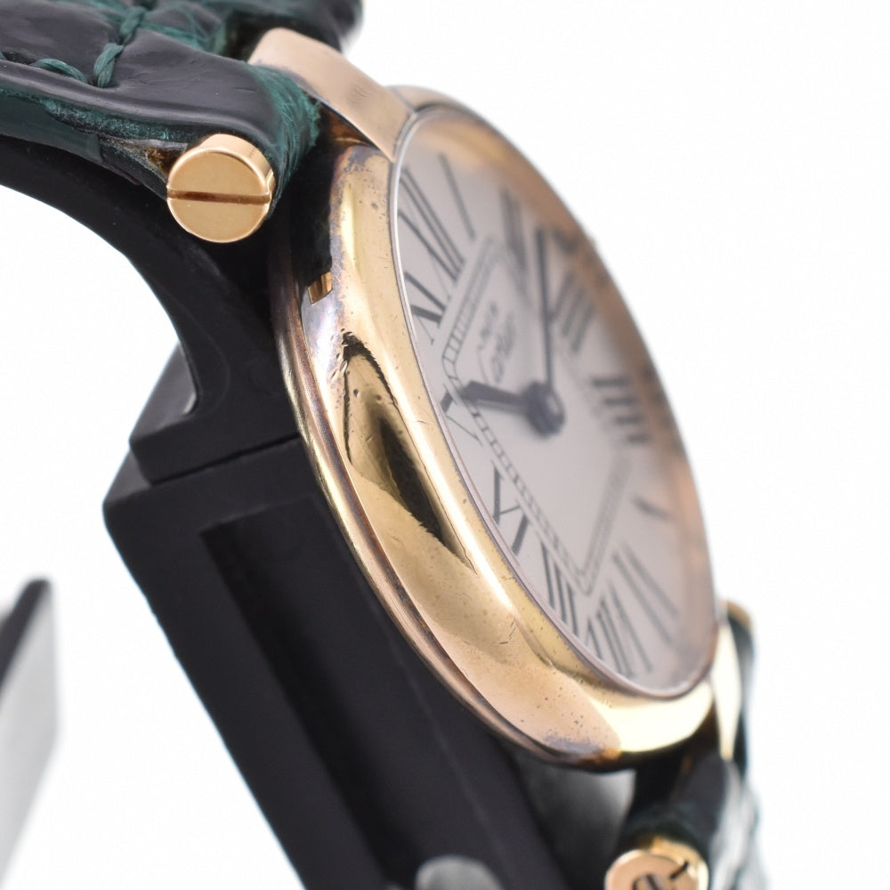 with paper CARTIER Vermeille W1005354 SV925 (Gold Plated) / Leather Silver Dial Quartz Ladies
 Watch M#143386