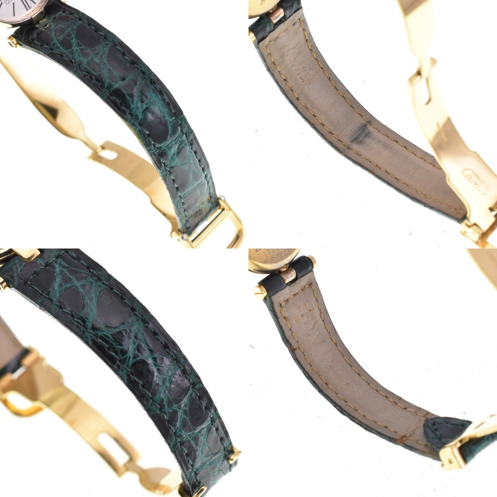 with paper CARTIER Vermeille W1005354 SV925 (Gold Plated) / Leather Silver Dial Quartz Ladies
 Watch M#143386