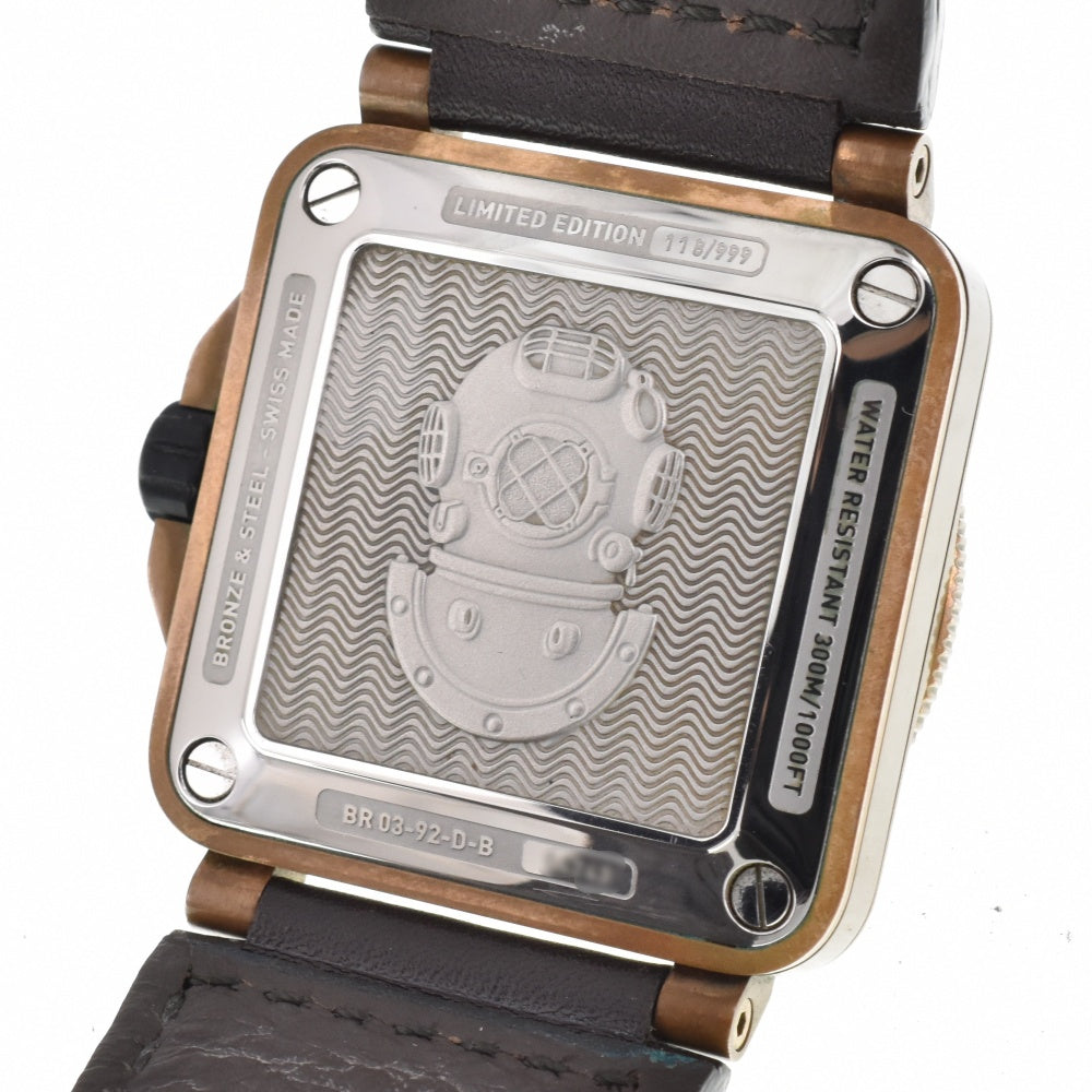 with paper Bell＆Ross Diver BR03-92-D-B Limited item Brown Dial Automatic Men's
 Watch M#143393