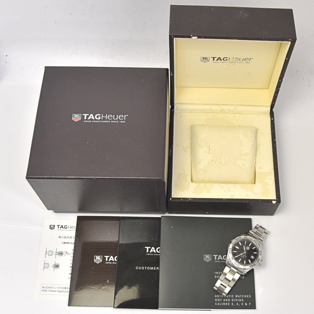 TAG HEUER Aqua racer WAP2010 Caliber 5 black Dial Automatic Men's
 Watch N#143397
