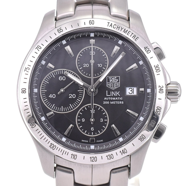 with paper TAG HEUER Link CJF2110.BA0594 Chronograph Date black Dial Automatic Men's
 Watch O#143411