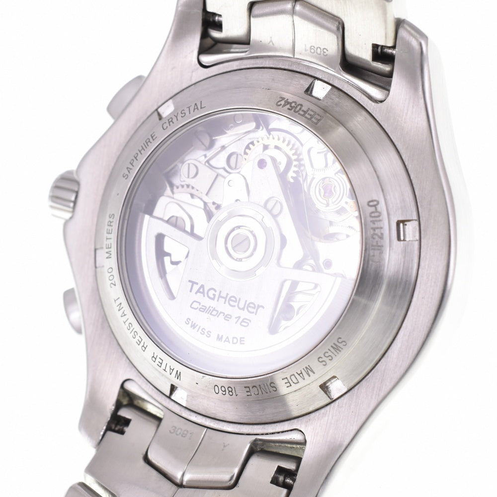 with paper TAG HEUER Link CJF2110.BA0594 Chronograph Date black Dial Automatic Men's
 Watch O#143411