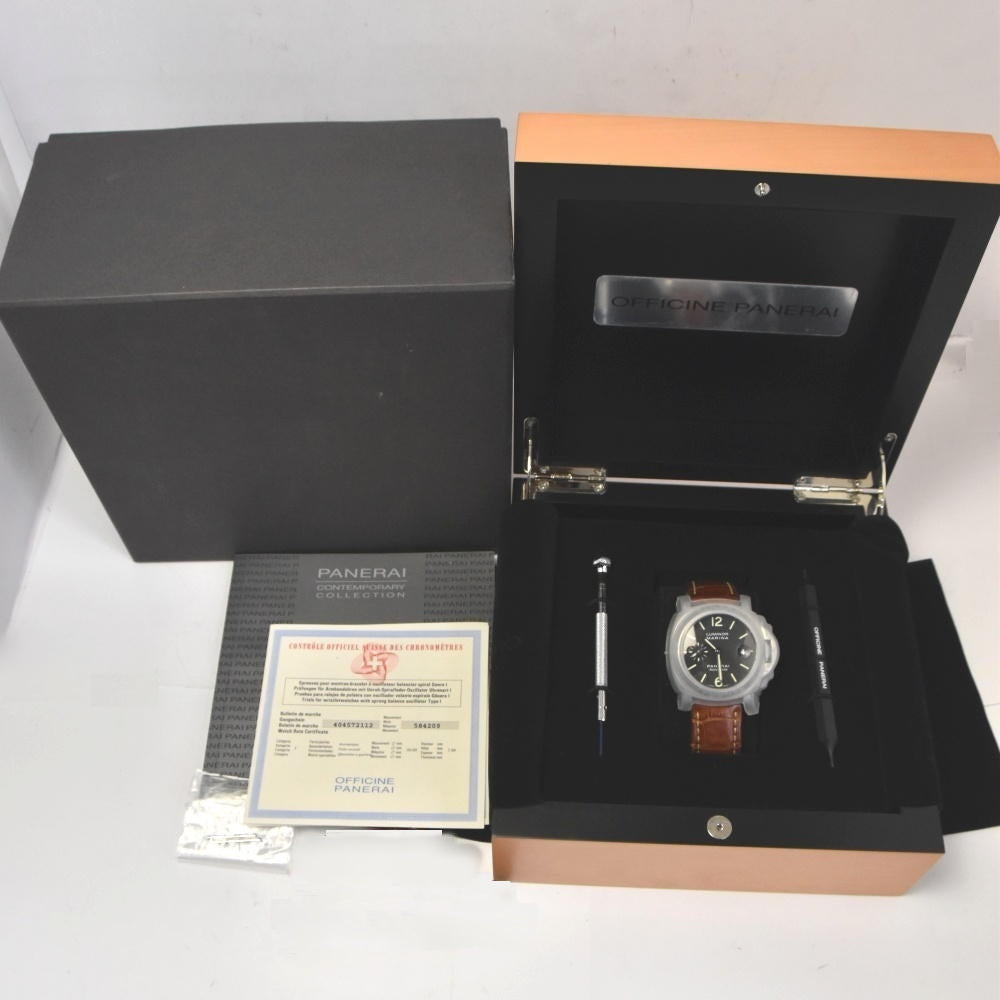 PANERAI Luminor Marina PAM00048 Small second date black Dial Automatic Men's
 Watch N#143413