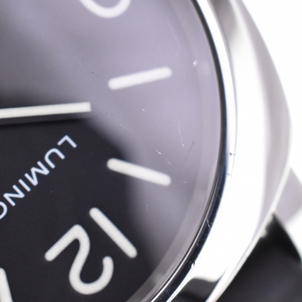 with paper PANERAI Luminor base logo PAM00000 black Dial Hand Winding Men's
 Watch N#143414